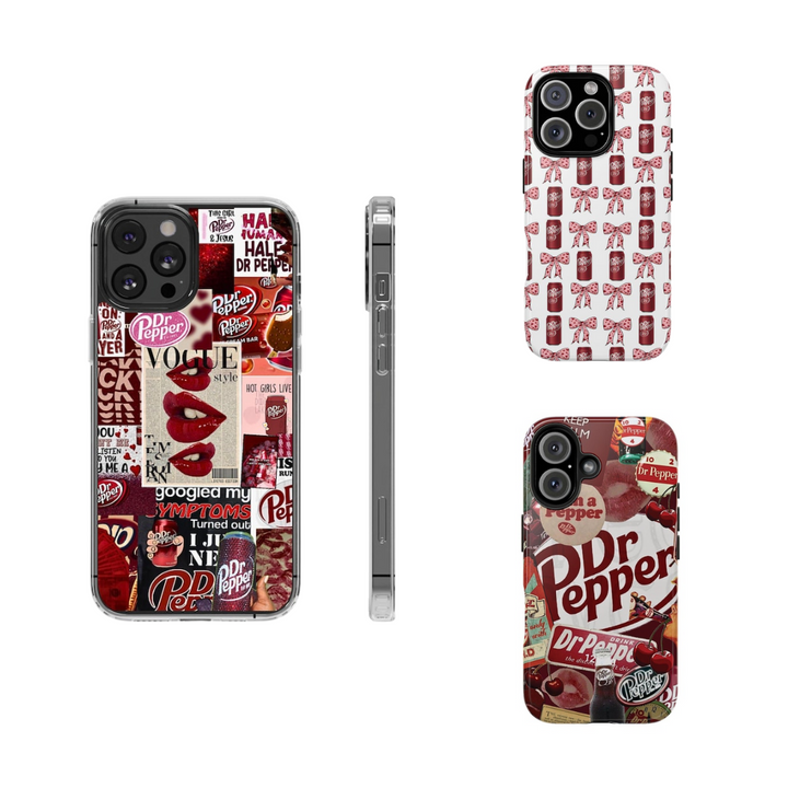 Bold Dr Pepper Pop Art Case From iPhone 16 15 14 13 12 11 X Pro Max Plus Samsung Galaxy S24.99 S24 S23 S22 S21 Ultra Plus