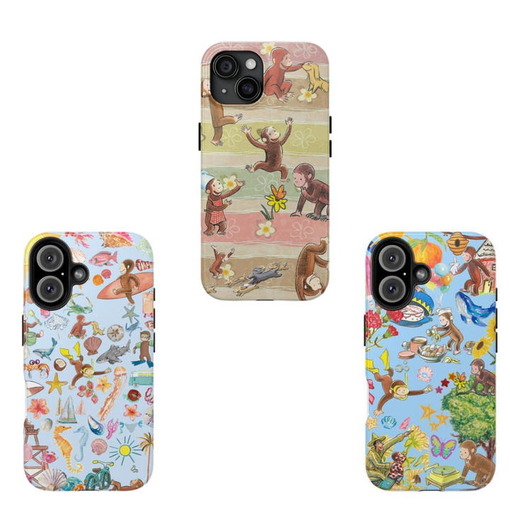Playful Monkey Adventures – Whimsical Phone Case for Kids at Heart for iPhone 11 12 13 14 15 16 Pro Max Samsung S22 S23 S24 S24.99 Ultra Plus