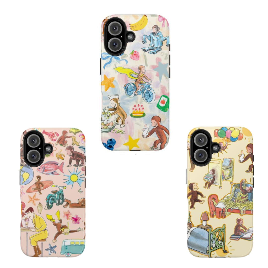 Monkey Tales Phone Case – Whimsical Adventure Vibes for iPhone 11 12 13 14 15 16 Pro Max Samsung S22 S23 S24 S24.99 Ultra Plus