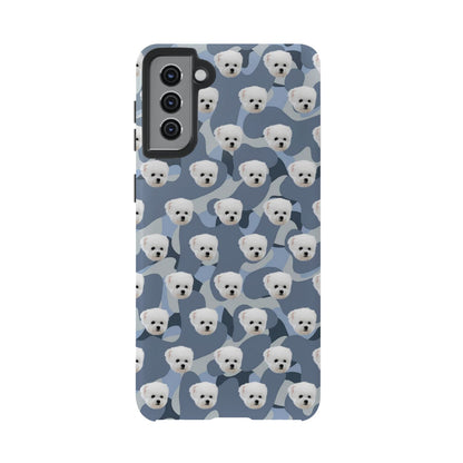 Custom Dog Face Camo Phone Case – Personalized Cute Pet Lover Cover for iPhone