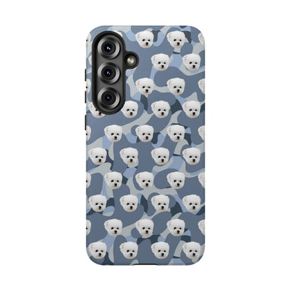 Custom Dog Face Camo Phone Case – Personalized Cute Pet Lover Cover for iPhone