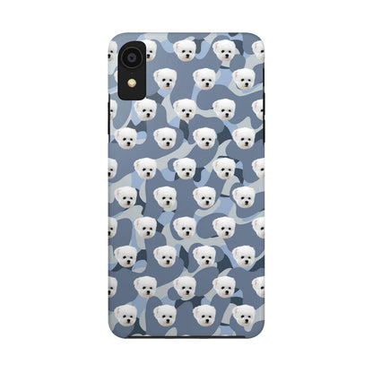 Custom Dog Face Camo Phone Case – Personalized Cute Pet Lover Cover for iPhone