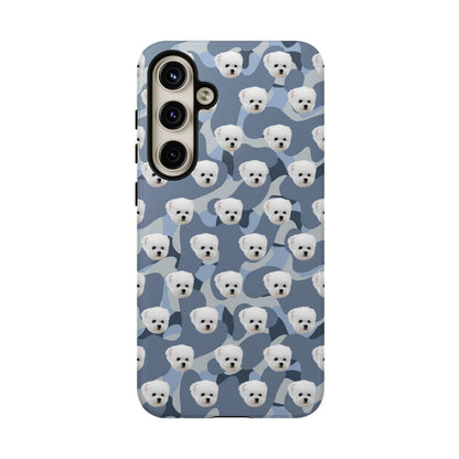 Custom Dog Face Camo Phone Case – Personalized Cute Pet Lover Cover for iPhone