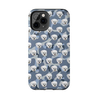 Custom Dog Face Camo Phone Case – Personalized Cute Pet Lover Cover for iPhone