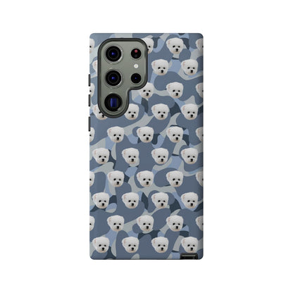 Custom Dog Face Camo Phone Case – Personalized Cute Pet Lover Cover for iPhone