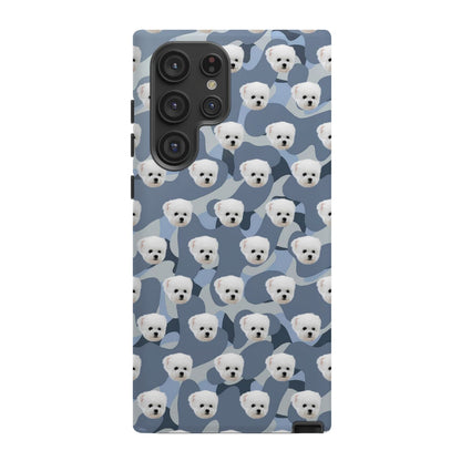 Custom Dog Face Camo Phone Case – Personalized Cute Pet Lover Cover for iPhone