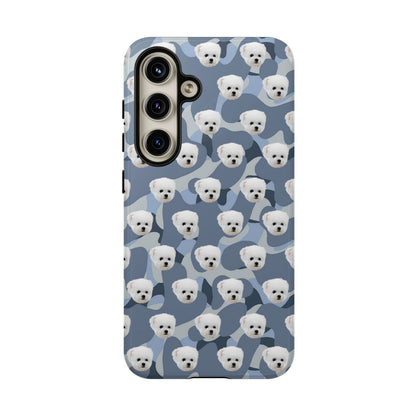 Custom Dog Face Camo Phone Case – Personalized Cute Pet Lover Cover for iPhone