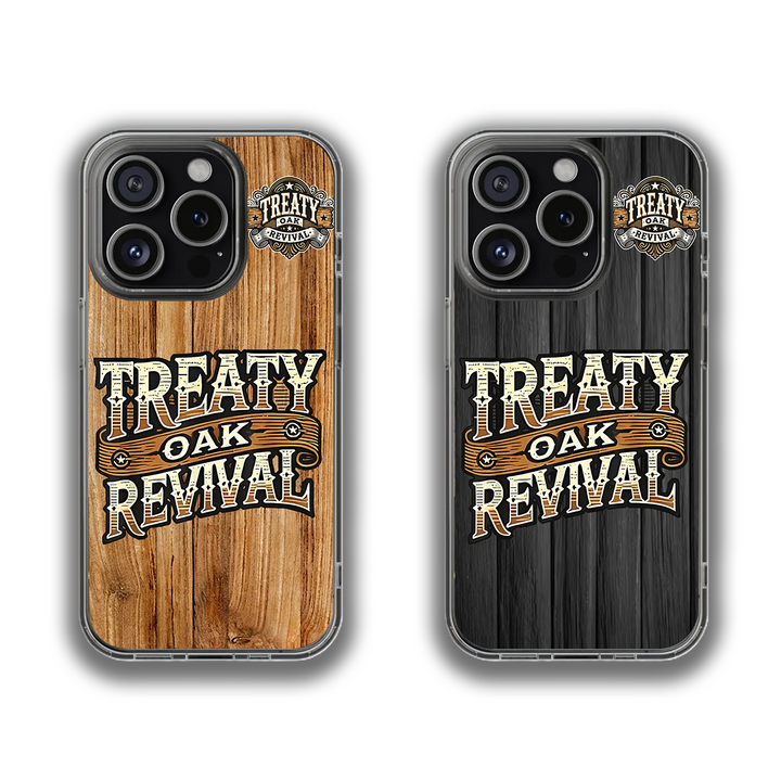 Treaty Oak Revival Western Wood Phone Case – Rustic Country Style for iPhone 11 12 13 14 15 16 Pro Max & Samsung