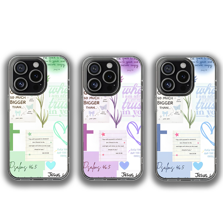 Christian Bible Verse Phone Case – Pastel Scripture Quote iPhone 11 12 13 14 15 16 Pro Max & Samsung