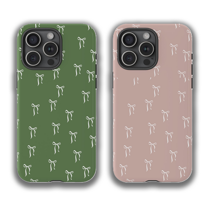 Cute Bow Aesthetic Phone Case – iPhone 11/12/13/14/15/16 & Samsung Galaxy S21/S22/S23/S24/Z Flip/Z Fold