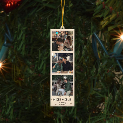 Wooden 1 LayerCustom Wooden Photo Ornament - Personalized Picture & Text, Family, Couple, or Pet Christmas Keepsake Gift 2025