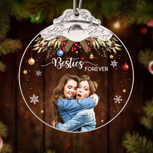 Christmas Ornament – Personalized Custom Photo & Text Holiday Decoration Festive Hanging Ornament Loved Ones