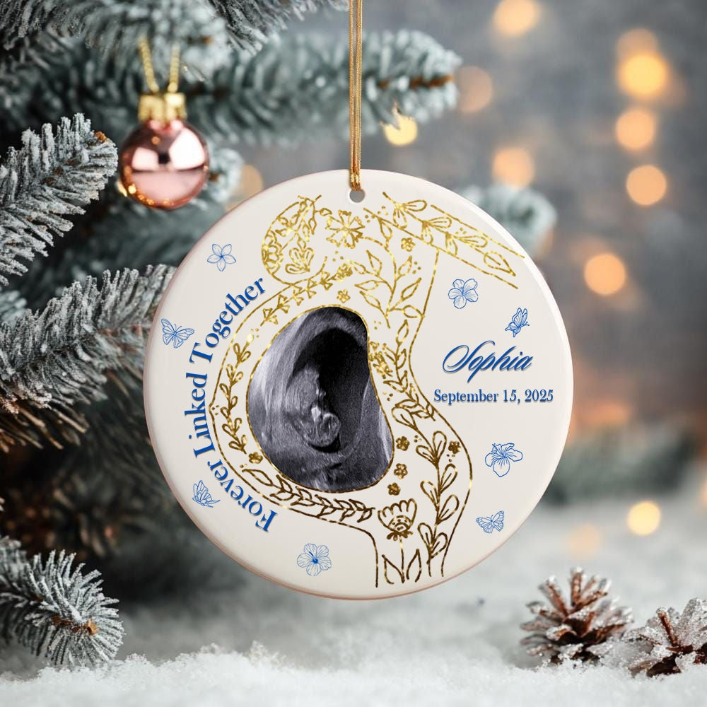Forever Linked Together Mom & Baby Ornament – Custom Ceramic  Decoration