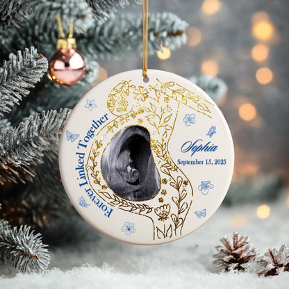Forever Linked Together Mom & Baby Ornament – Custom Ceramic  Decoration