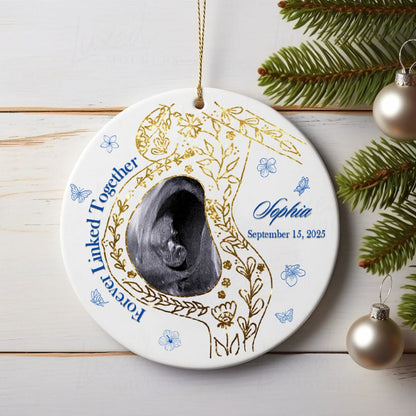 Forever Linked Together Mom & Baby Ornament – Custom Ceramic  Decoration