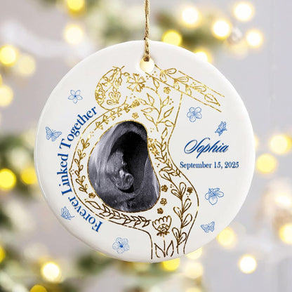 Forever Linked Together Mom & Baby Ornament – Custom Ceramic  Decoration