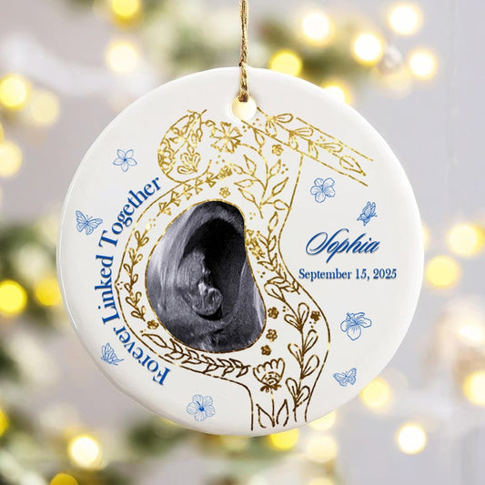 Forever Linked Together Mom & Baby Ornament – Custom Ceramic  Decoration