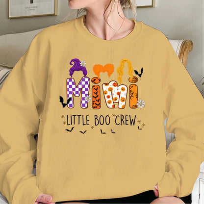 Comfort Colors Custom Halloween Grandma SweatShirt, Grandma Boo Crew SweatShirt, Grandma's Bootiful Crew SweatShirt