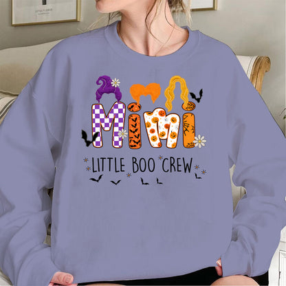 Comfort Colors Custom Halloween Grandma SweatShirt, Grandma Boo Crew SweatShirt, Grandma's Bootiful Crew SweatShirt