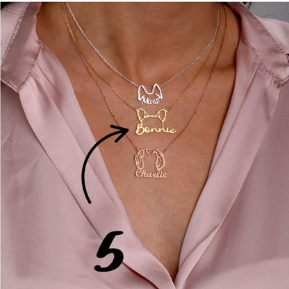 Personalized Minimalist Heart & Name Necklace – Custom Text Jewelry, Perfect Birthday, Anniversary, Engagement, or Wedding Gift