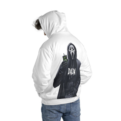 Custom Spooky Hoodie – Personalized Halloween Ghost Face Hoodie with Custom Name