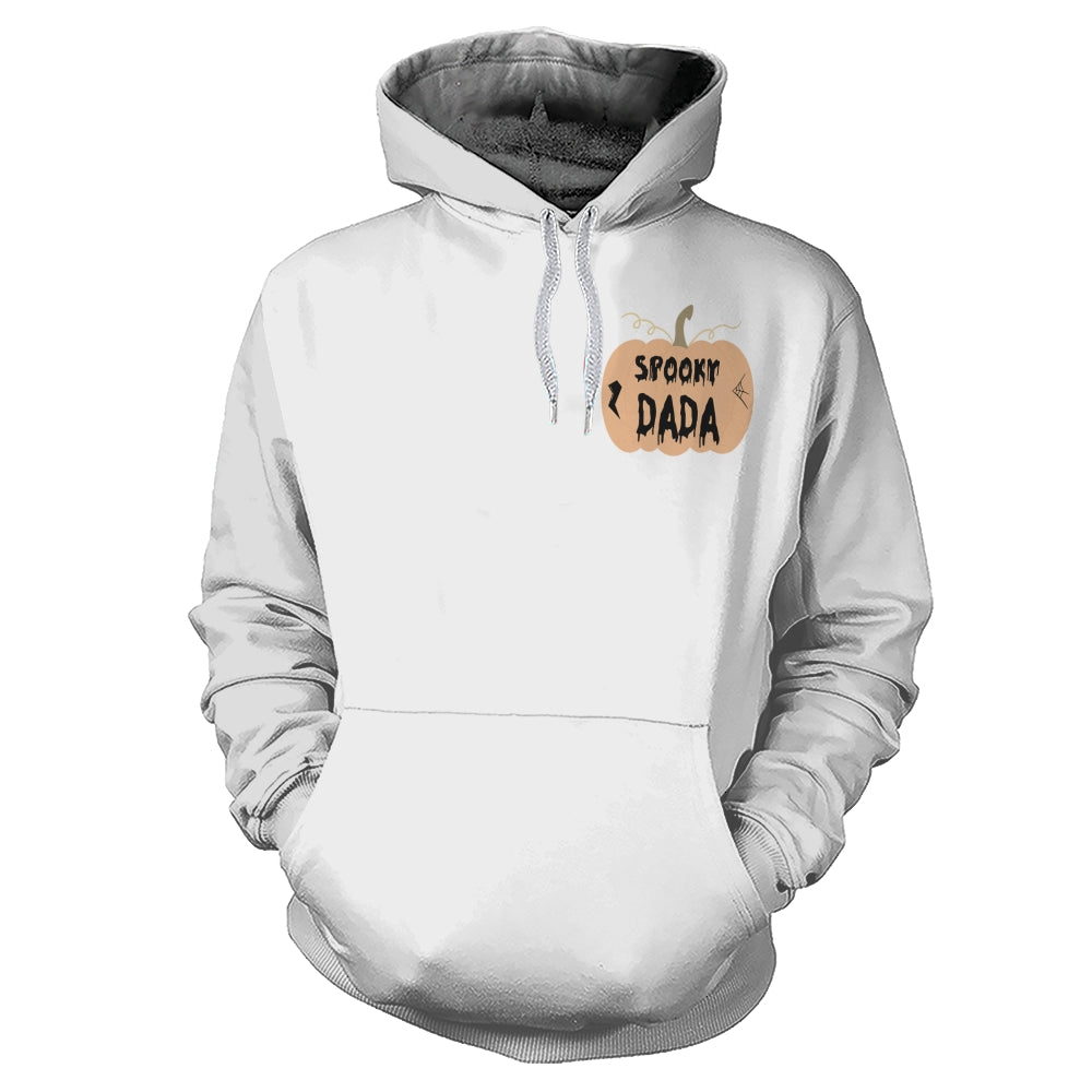 Custom Spooky Hoodie – Personalized Halloween Ghost Face Hoodie with Custom Name