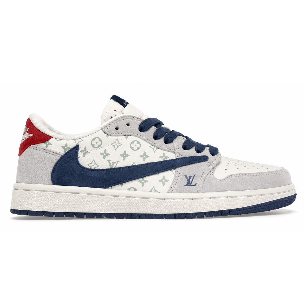 Louis Vuitton x Nike Air Jordan 1 Low “Tricolor Monogram” (Custom)