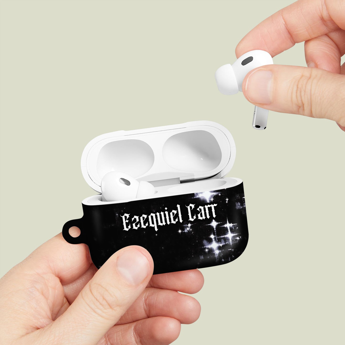 Custom Name  Starry Night -Personalized Clear Airpods Case