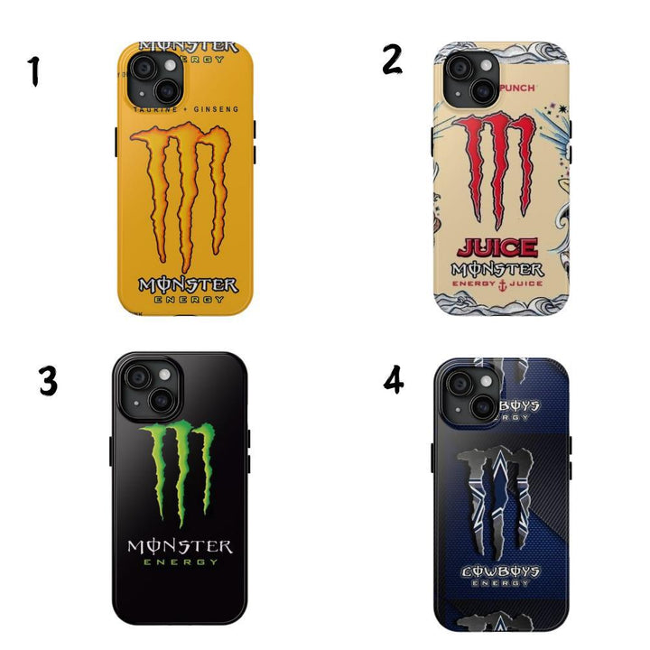 Monster Energy Drink Lover Tough Phone Case For iPhone 12 13 14 15 16 Samsung S22 S23 S24 S24.99 Ultra PLus