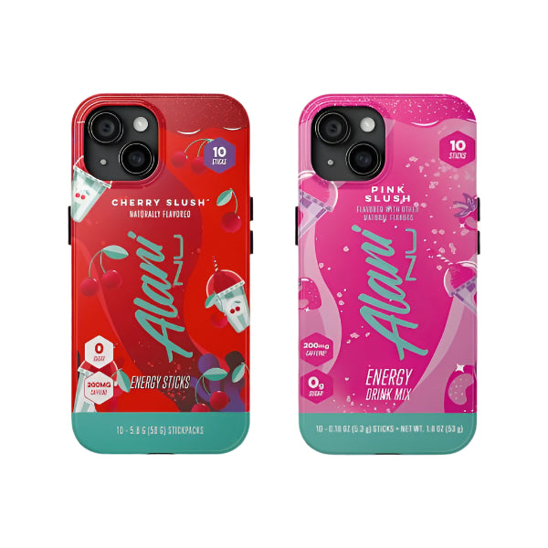 Alani Cherry & Pink Slush Energy Drink Phone Case – Trendy Caffeine Aesthetic, Stylish Tough Cover, Perfect Gift For iPhone 12 13 14 15 16 Samsung S22 S23 S24 S24.99 Ultra PLus