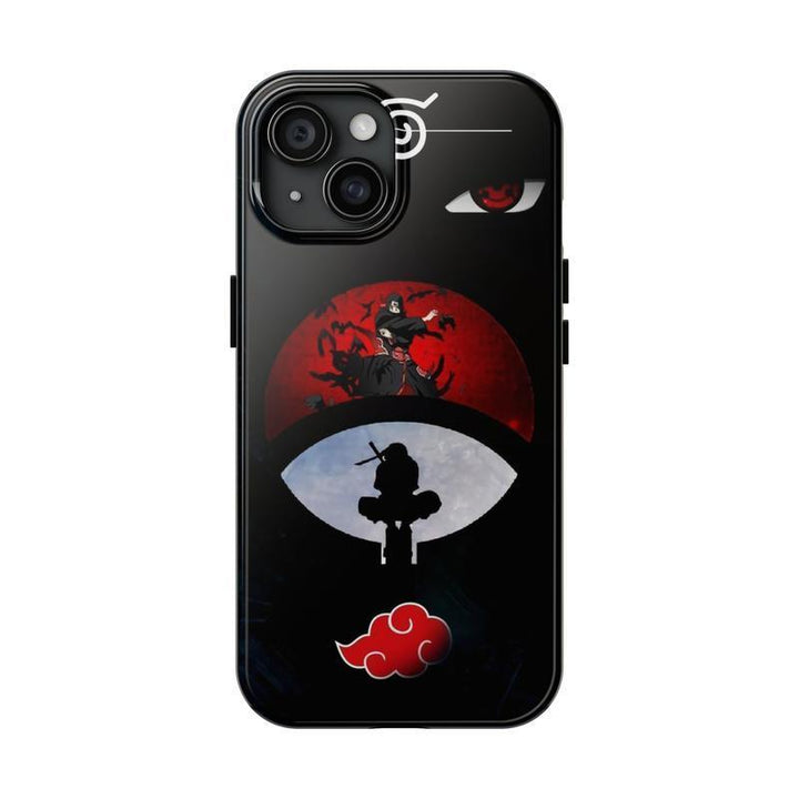 Sharingan Eye Akatsuki Tough Phone Case - TPU & Silicon Protective, For iphone 16 pro max, 15, 14, 13, 12, 11 X Plus