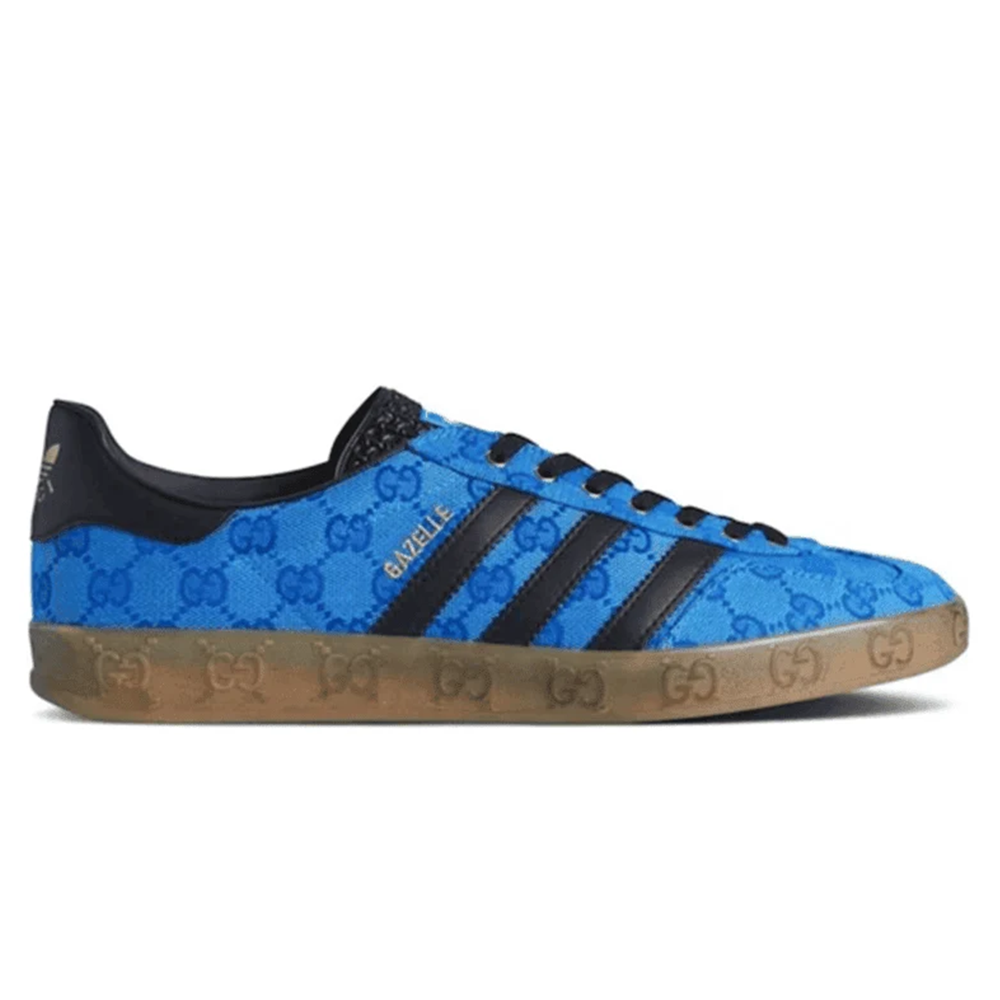 Adidas x Gucci Gazelle 'Blue GG Monogram'