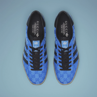Adidas x Gucci Gazelle 'Blue GG Monogram'