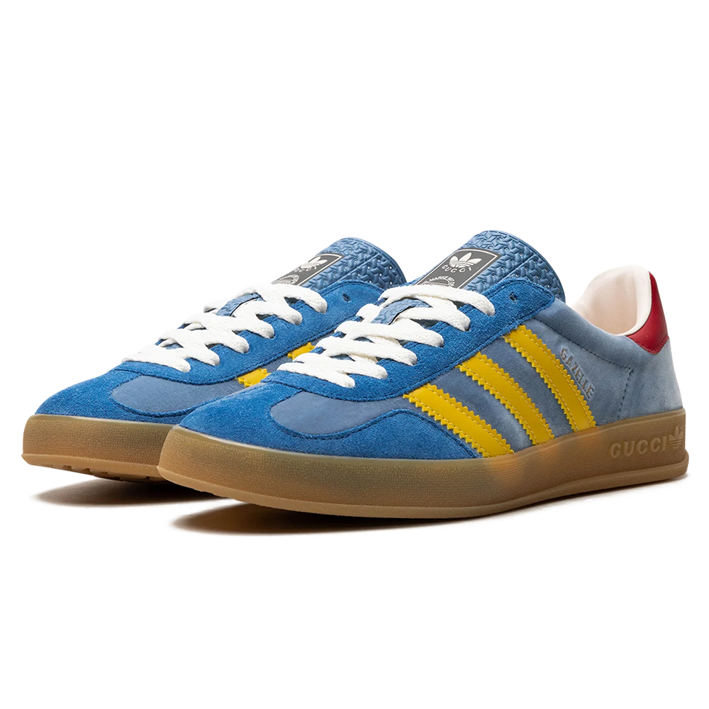 Adidas x Gucci Gazelle Light Blue Suede