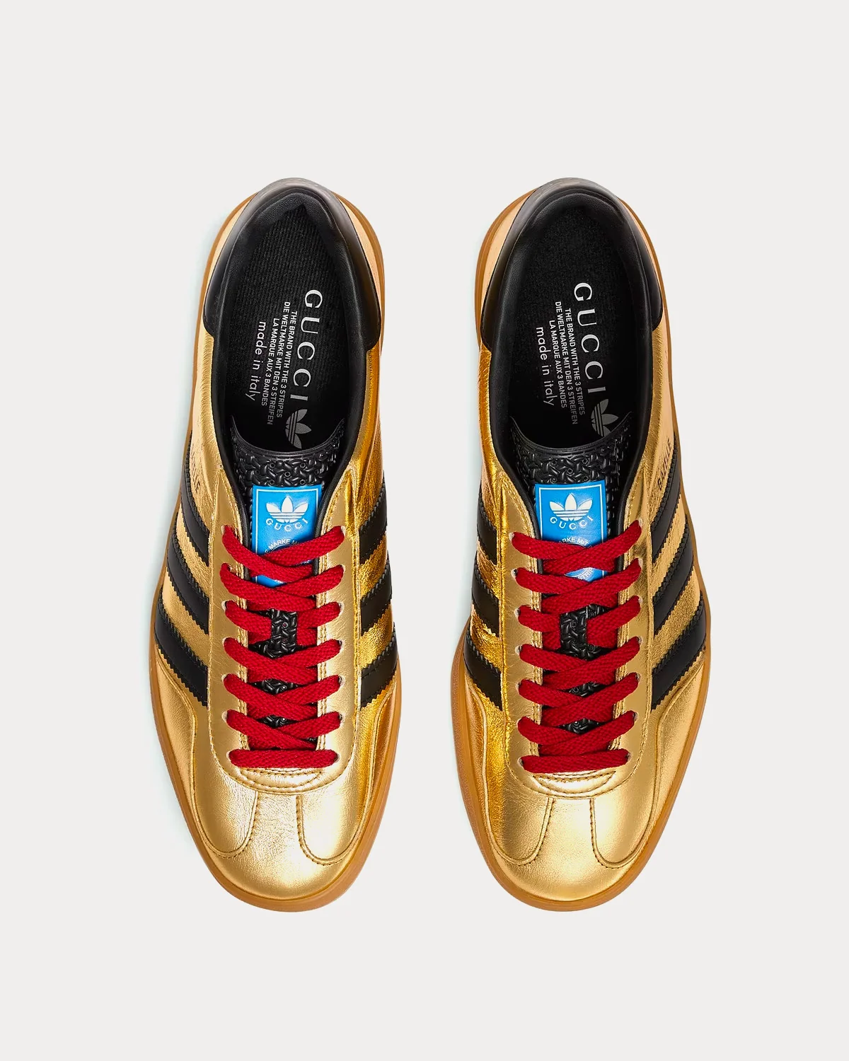 Adidas x Gucci Gazelle 'Metallic Gold'