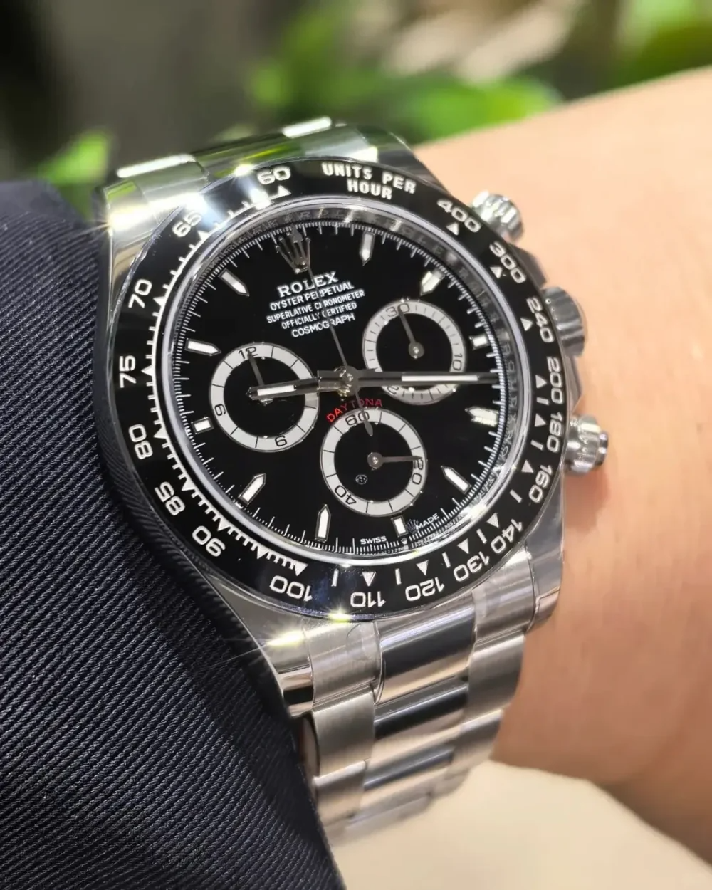 C – Rolex Cosmograph Daytona Stainless Steel Black Dial with Ceramic Bezel
