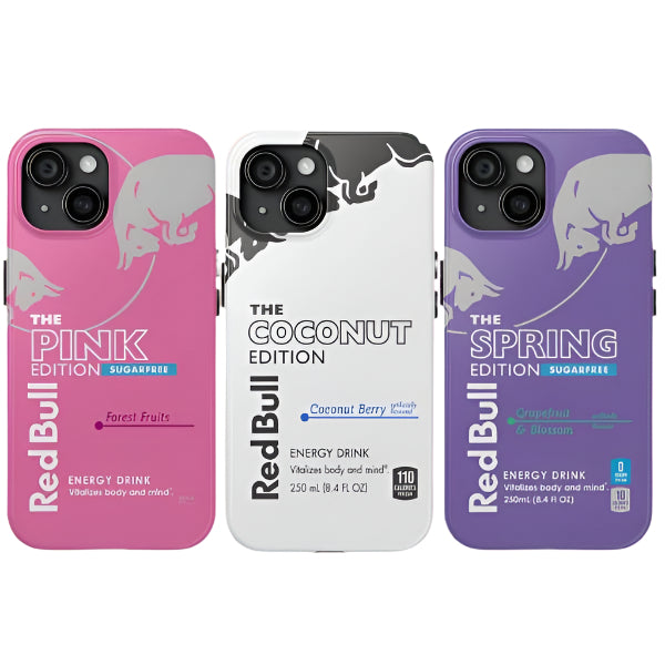 Red Bull Energy Drink Collection Tough Phone Case, High Caffeine Addicted Lover Gift Fans For iPhone 12 13 14 15 16 Samsung S22 S23 S24 S24.99 Ultra PLus