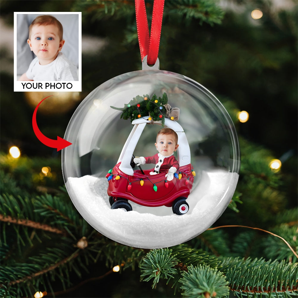 Christmas 3D Ball Ornament – Personalized with Your Photo ,Holiday Tree Gift Decoration