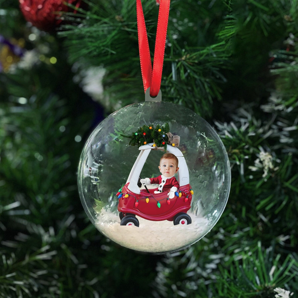 Christmas 3D Ball Ornament – Personalized with Your Photo ,Holiday Tree Gift Decoration