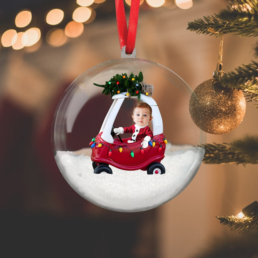 Christmas 3D Ball Ornament – Personalized with Your Photo ,Holiday Tree Gift Decoration
