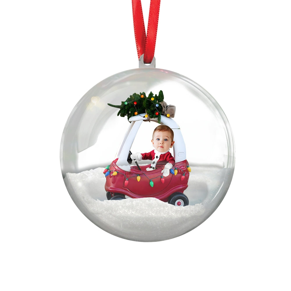 Christmas 3D Ball Ornament – Personalized with Your Photo ,Holiday Tree Gift Decoration