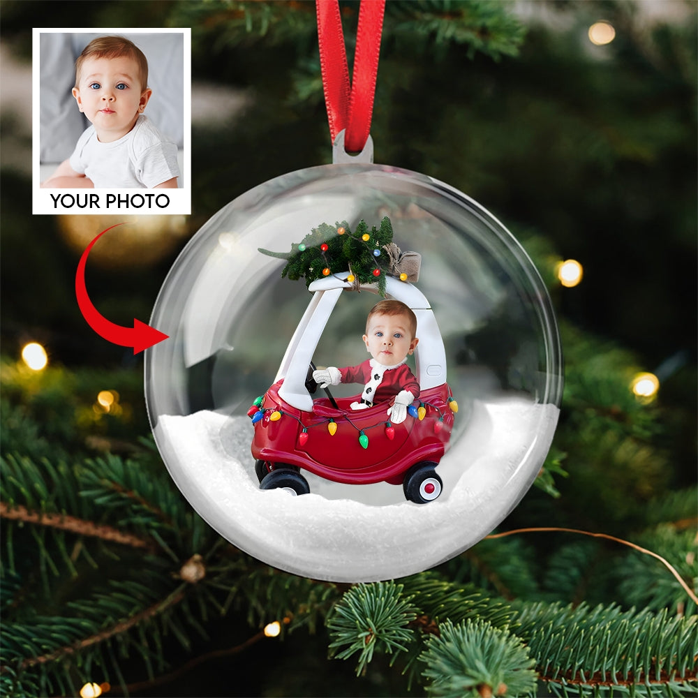 Christmas 3D Ball Ornament – Personalized with Your Photo ,Holiday Tree Gift Decoration