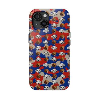 Custom Dog Face Camo Phone Case – Personalized Cute Pet Lover Cover for iPhone