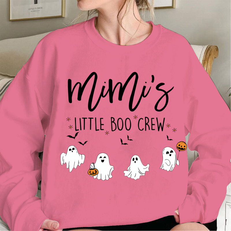 Comfort Colors Halloween Grandma Sweatshirt – Personalized Boo Crew Family Design
