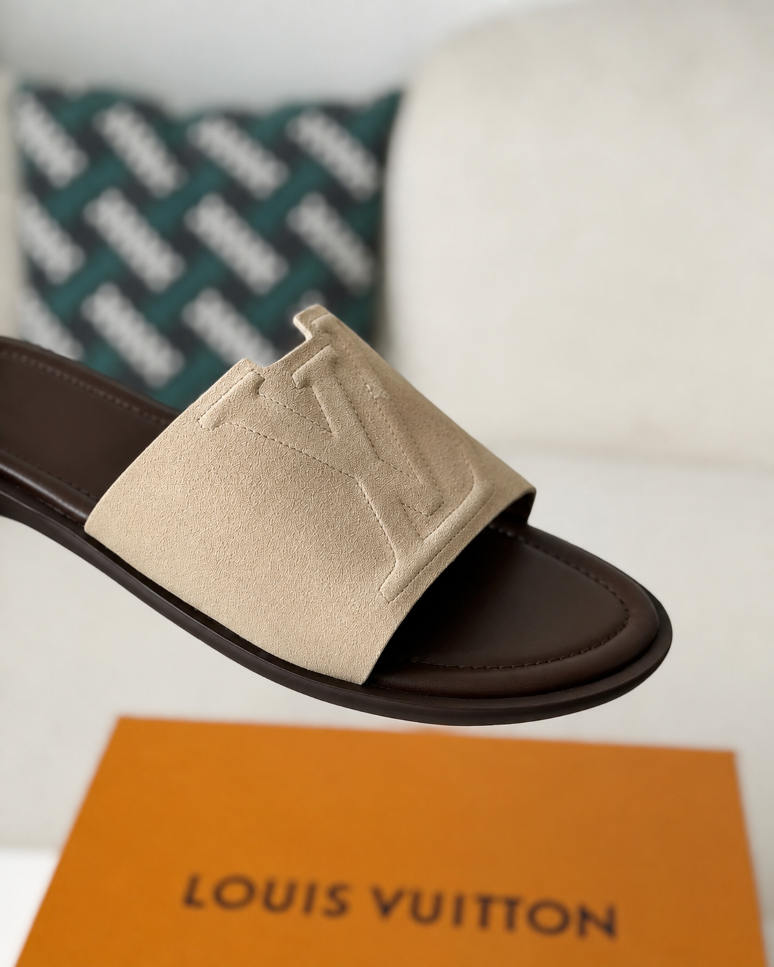 LV Portofino Mule Beige