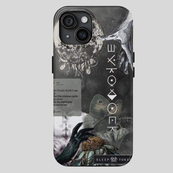 Rain Sleep T0ken rock Band Music Tarot Edition Tough Token Phone Case Cover - Protective Lining, For iphone 16 pro max, 15, 14, 13, 12, 11 X  Plus