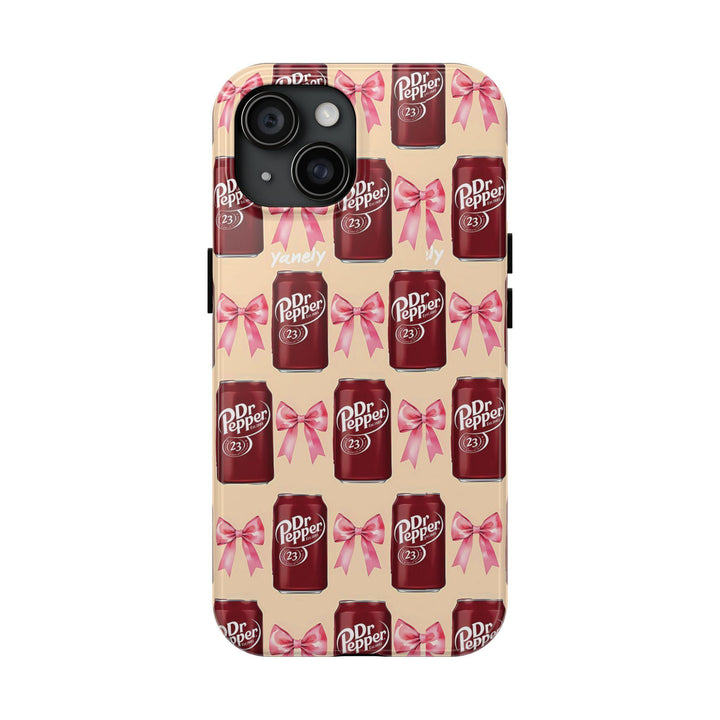Dr Pepper Red Tough Phone case, Stylish Lover Gift For Men iPhone 16/15/14/13/12/11/8/7, XR, XS, X, Pro Max Samsung Galaxy S24.99 S24 S23
