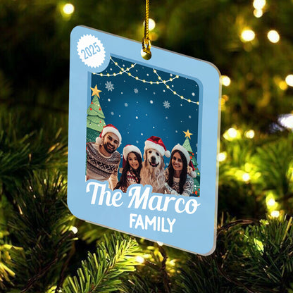 Personalized Family Christmas Ornament 2025 – Custom Family Keepsake