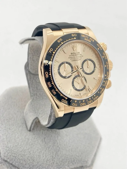 D Rolex Cosmograph Daytona Yellow Gold Champagne Dial with Oysterflex Bracelet