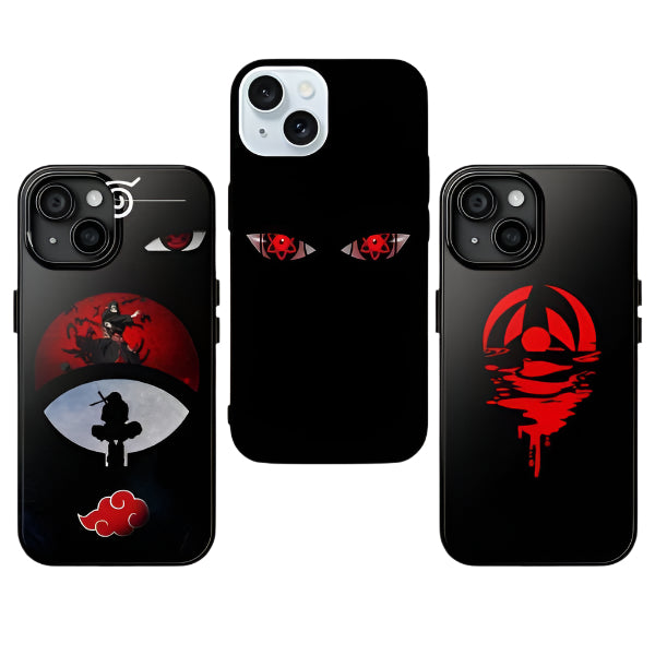 Sharingan Eye Akatsuki Tough Phone Case - TPU & Silicon Protective, For iphone 16 pro max, 15, 14, 13, 12, 11 X Plus
